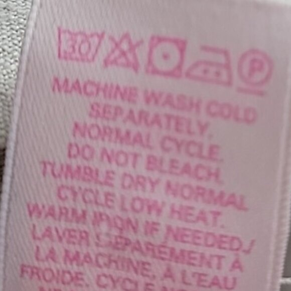 Victoria's Secret Cream Y2K Flax Linen Straight Leg pants size 10 - Picture 6 of 6